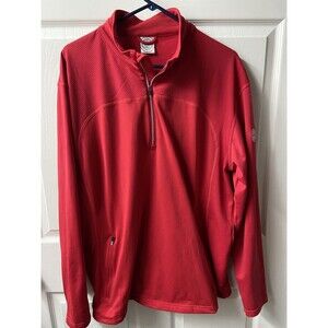 Level Wear PGA Gold Mens XL Red Vented Pullover Jacket Long Sleeved